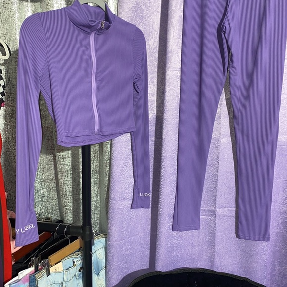 Trendy Purple 2pc Lucky Label Set - Picture 6 of 6